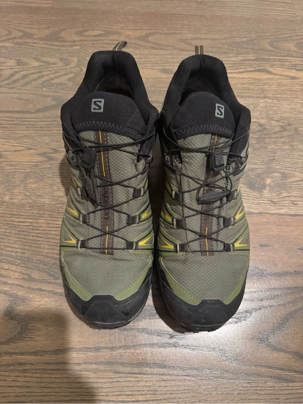 Salomon Olive Green and Black Trail Running Shoes - Picture 5 of 5